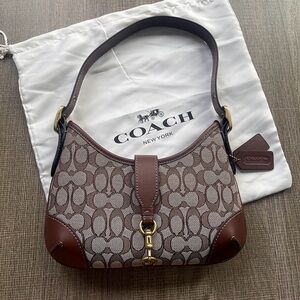 Coach Jacquard Hamptons Hobo Shoulder Bag